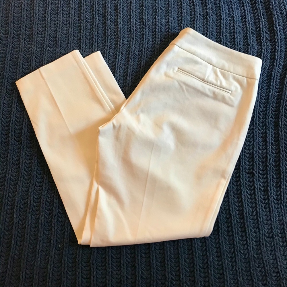 Cynthia Rowley white ankle pants